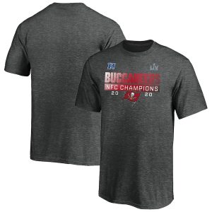 Tampa Bay Buccaneers Youth Charcoal 2020 NFC Champions Scramble T-Shirt