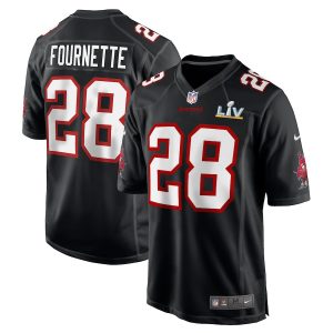 Nike Leonard Fournette Tampa Bay Buccaneers Black Super Bowl LV Bound Game Fashion Jersey