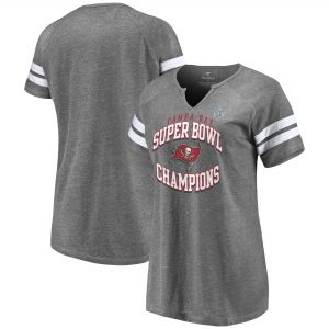 Women’s Tampa Bay Buccaneers Super Bowl LV Champions Quarterback Notch Neck T-Shirt