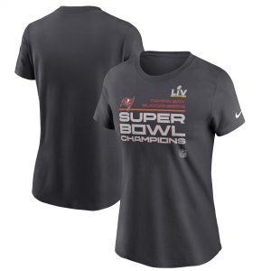 Women’s Tampa Bay Buccaneers Nike Anthracite Super Bowl LV Champions T-Shirt